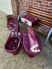 Qualcast burgundy bathroom for sale  UK