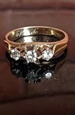 Goldring wunderschön geschlif gebraucht kaufen  Grammetal