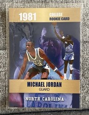 MICHAEL JORDAN 1981 UNC ROOKIE PHENOM GOLD PLATINUM CARTÃO DE NOVATO /2000 BULLS SP comprar usado  Enviando para Brazil