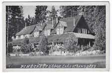 Pinecrest, Califórnia, Cartão Postal Vintage Vista do Pinecrest Lodge, Lago Morango comprar usado  Enviando para Brazil