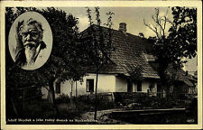 Rychmburka Adolf Heyduk jeho rodny domek AK ok. 1920 stara pocztówka nieczynna na sprzedaż  Wysyłka do Poland