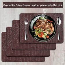 Leather placemat coaster for sale  STIRLING