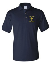 Usado, Camisa polo bordada cruz cristã religiosa #892 comprar usado  Enviando para Brazil