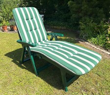 Gartenliege grün auflage gebraucht kaufen  Niddatal
