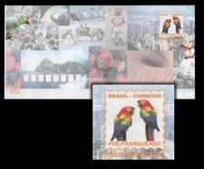 Usado, Capa de arara pré-paga história postal do Brasil pássaros brasileiros papagaios frutíferos comprar usado  Brasil 