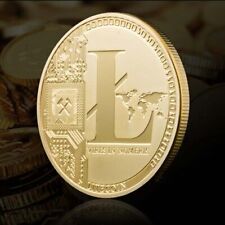 Moeda comemorativa Litecoin colecionador físico moeda folheada a ouro colecionável comprar usado  Enviando para Brazil