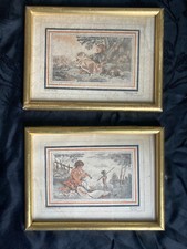 Lot anciennes gravures d'occasion  Saint-Caprais-de-Bordeaux