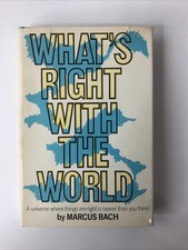 What's Right With the World by Marcus Bach 1973 First Edition Hardcover book comprar usado  Enviando para Brazil