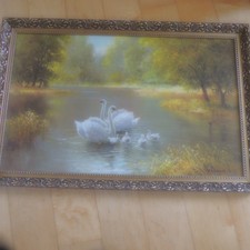 Großes bild schwäne gebraucht kaufen  Lautertal