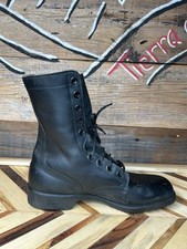 BOTA AMPUTADA ESQUERDA ÚNICA Antiga RO Busca Combate Militar Couro Preto com Cadarço 10 comprar usado  Enviando para Brazil