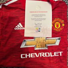 038 - Juan Mata Podpisana koszulka piłkarska bezpośrednio z Manchesteru United na sprzedaż  Wysyłka do Poland