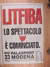 Poster concerto litfiba usato  Monte San Pietro