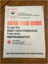 Geladeira Hotpoint freezer manual de uso e cuidados 11.8 13.6 pés cúbicos 1979 comprar usado  Enviando para Brazil