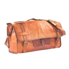 Bagagem de viagem vintage de couro real academia maleta cabine aérea transporte   comprar usado  Enviando para Brazil