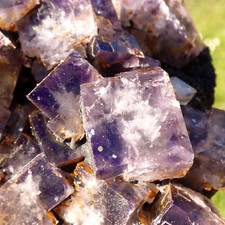 Purple fluorite crystals for sale  BLACKPOOL