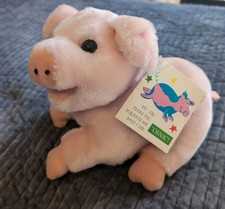 Peeke Pig Vintage JCPENNEY Farmyard Friends Pink Pig Plush Oinks Funciona 1993... comprar usado  Enviando para Brazil
