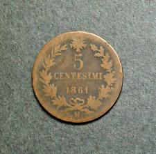 Centesimi 1861 zecca usato  Grugliasco