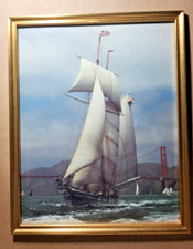 Large framed schooner for sale  Clovis
