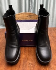 Botas plataforma MADDEN GIRL TAMANHO 7 - GRANITO preto - sola Lug, usado comprar usado  Enviando para Brazil