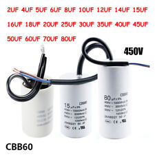 Capacitor CBB60 450VAC 2UF a 80UF capacitor motor capacitor de partida/operação ±5% comprar usado  Enviando para Brazil