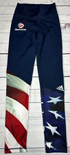 Leggings esportivas Adidas femininas de vôlei EUA estampa XS azul bandeira americana comprar usado  Enviando para Brazil