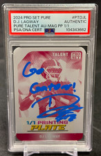 DJ Lagway #1/1 Placa de Impresión 2024 Pro Set Pure PT-DJL PSA/DNA Auto Insc. Gators segunda mano  Embacar hacia Mexico