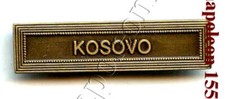 Medaille barrette kosovo d'occasion  Sabres