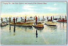 Usado, Cartão postal Portland Oregon Tonging Toke Point ostras boca rio Columbia c1910 comprar usado  Enviando para Brazil
