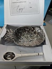 Prato e colher para servir abacaxi porcelana prata Pampa Bay comprar usado  Enviando para Brazil