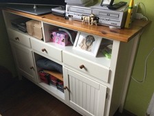 Sideboard massivholz weiß gebraucht kaufen  Nümbrecht