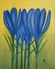 ölbild krokusse bild gebraucht kaufen  Deutschland