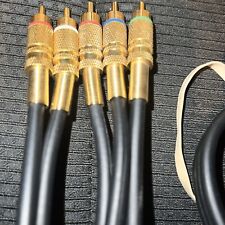 Cable coaxial de audio conector de video RCA 3 + 2 L/R 6 pies chapado en oro ALTA CALIDAD segunda mano  Embacar hacia Argentina