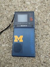 Vintage Sony Watchman FD-20A Mini TV Portátil Universidade de Michigan - Funciona comprar usado  Enviando para Brazil