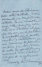 Sacha guitry lettre d'occasion  Lyon III