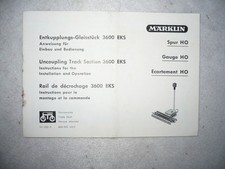 Märklin anleitung 3600 gebraucht kaufen Märklin anleitung 3600 gebraucht kaufen  Hohenstadt