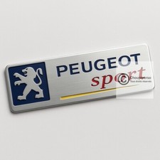 ☆  LOGO PEUGEOT SPORT CHROME/COULEUR , EMBLÈME  206 306 307 407 406 106 107  ☆ comprar usado  Enviando para Brazil