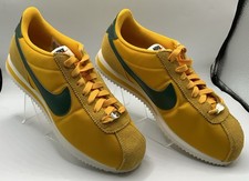 Tênis Nike Cortez têxtil amarelo ocre verde desfiladeiro DZ2795-702 feminino tamanho 8.5 comprar usado  Enviando para Brazil
