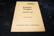 Mengele Ersatzteil Preisliste zum aussuchen comprar usado  Enviando para Brazil