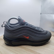 NIKE AIR MAX 97 BG COOL CINZA CARMESIM LARANJA PRETO PRATA BALA 90 95 7.5 feminino, usado comprar usado  Enviando para Brazil
