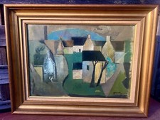 Ancien tableau village d'occasion  Dompierre-sur-Mer
