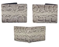 Carteira bifold masculina pele de píton genuína real , usado comprar usado  Enviando para Brazil