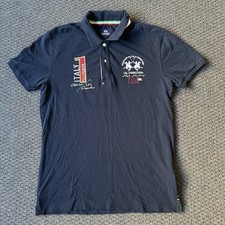 Camisa polo masculina La Martina Bueno Aires tamanho G Itália azul marinho comprar usado  Enviando para Brazil