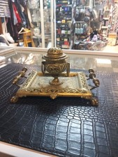 Encrier ancien laiton d'occasion Encrier ancien laiton d'occasion  Plouhinec