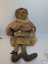 Muñeca de trapo primitiva muñeca de arte popular arte popular granja rústica muñeca hecha a mano segunda mano  Embacar hacia Mexico