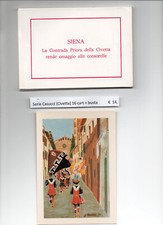 Siena cartoline illustratore usato  Bergamo