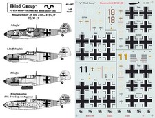 DECALQUES TERCEIRO GRUPO 1/48 Messerschmitt Bf 109E-3/4/7 8./JG 27 9./JG 27 (Luftwaffe) comprar usado  Enviando para Brazil