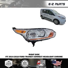 Conjunto de farol direito Ford Transit Connect ajuste 2014-2018 cromado passageiro comprar usado  Enviando para Brazil