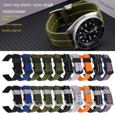 Correa de reloj de lona de nailon de súper calidad 18 20 22 24 mm correa deportiva de liberación rápida segunda mano  Embacar hacia Mexico
