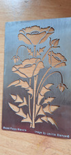 Metal poppy stencil for sale  NORWICH