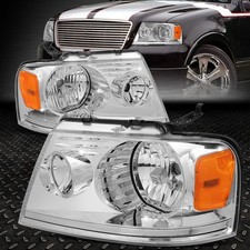 PARA 04-08 FORD F150 LINCOLN MARK LT OE STYLE FARÓIS CROMADOS/ÂMBAR comprar usado  Enviando para Brazil
